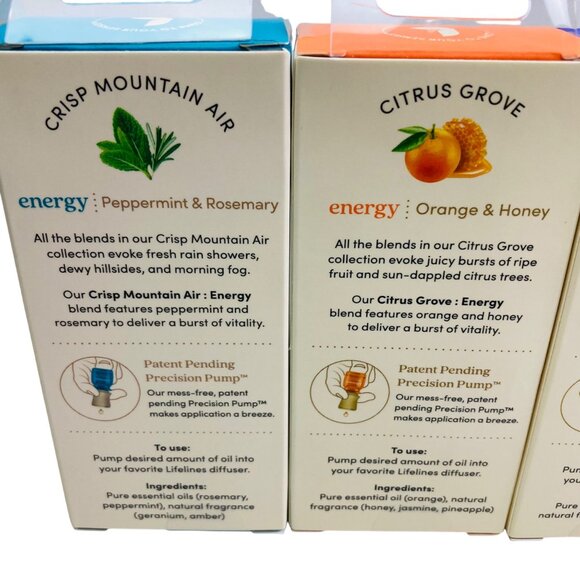 Lifelines Essential Oils Aromatherapy 5 Pack Various Energy, Focus, Calm - New - Picture 4 of 6